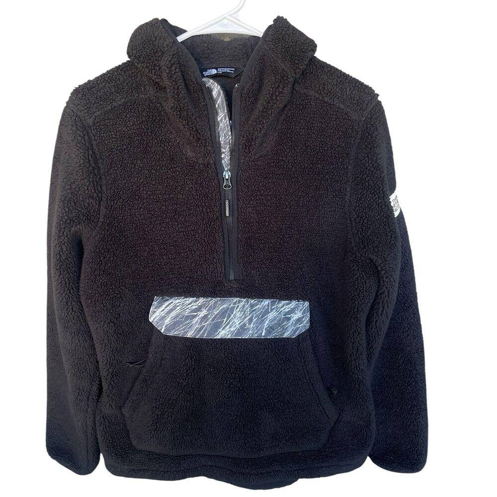 The North Face Campshire Hoodie Womens Large Quarter Zip‎ Sherpa Fleece Pullover
